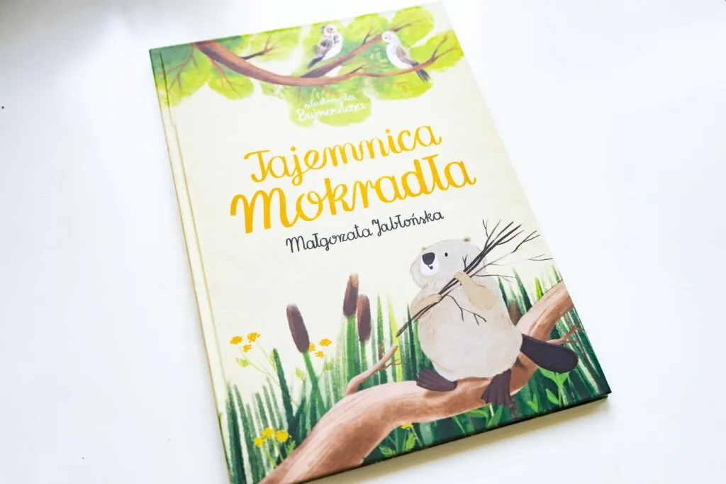Okładka książki "Tajemnicze mokradła", wydawnictwo Liczba Mnoga, ilustracja Anny Karwali