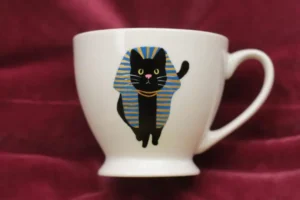 Hand-painted mug - an example of a finished piece