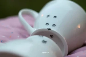 A mug with a subtle paw motif - the minimalist version