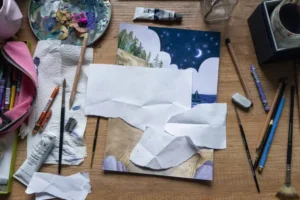 An illustrator's studio - a daily work tool