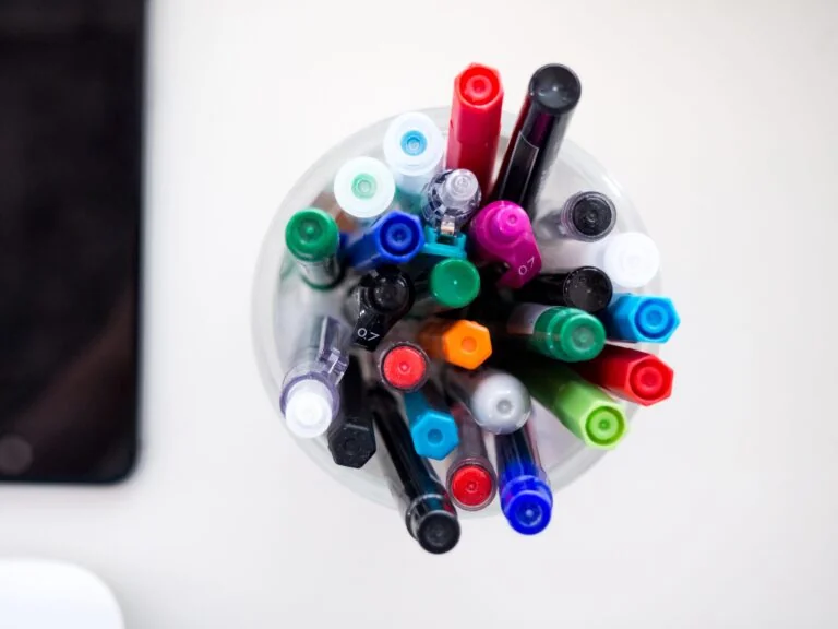 Markers and pencils - studio supplies