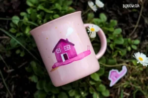 Hand-painted mugs - ceramic, glass, enamel