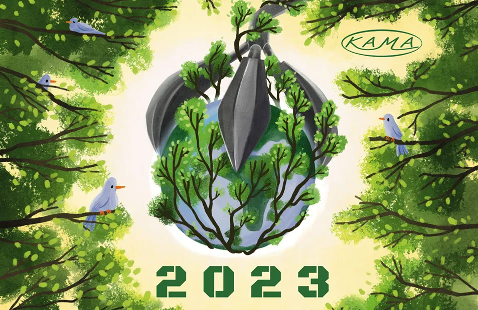Advertising graphic for an illustrated calendar