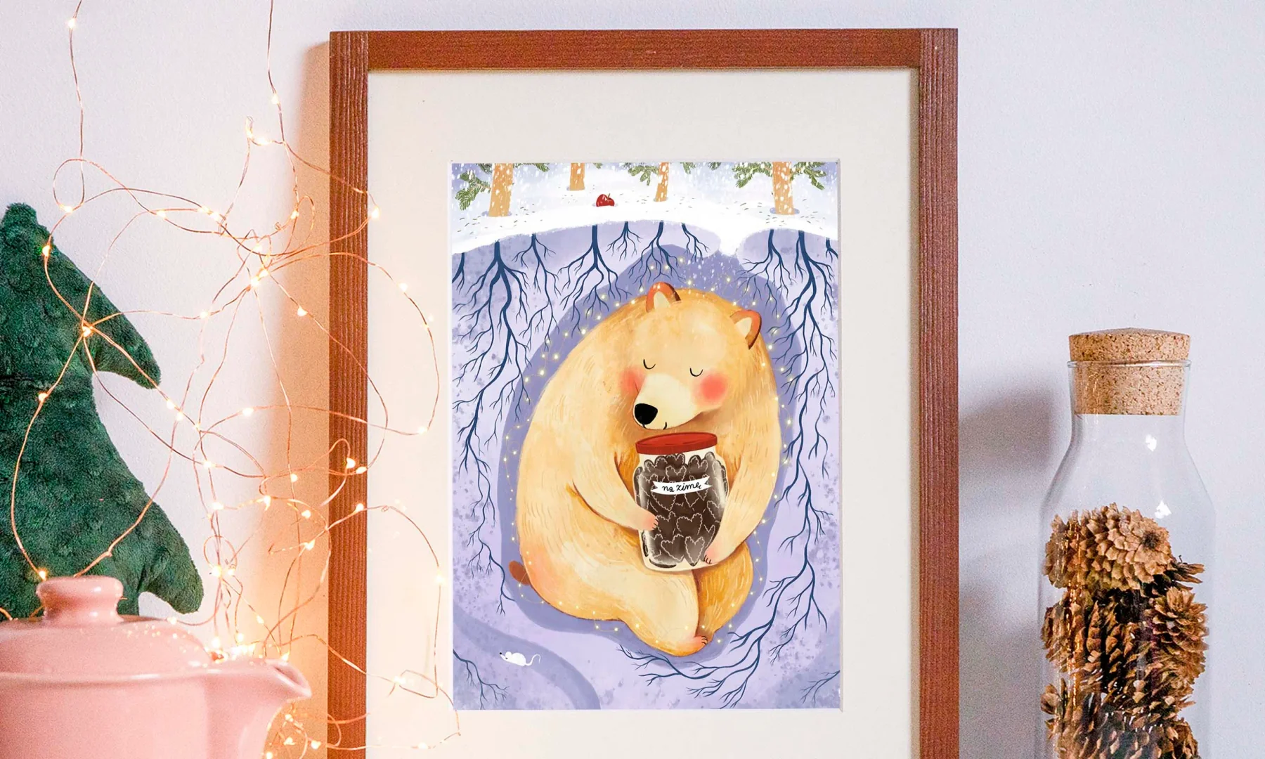 Poster For winter - original illustration by Anna Karwala