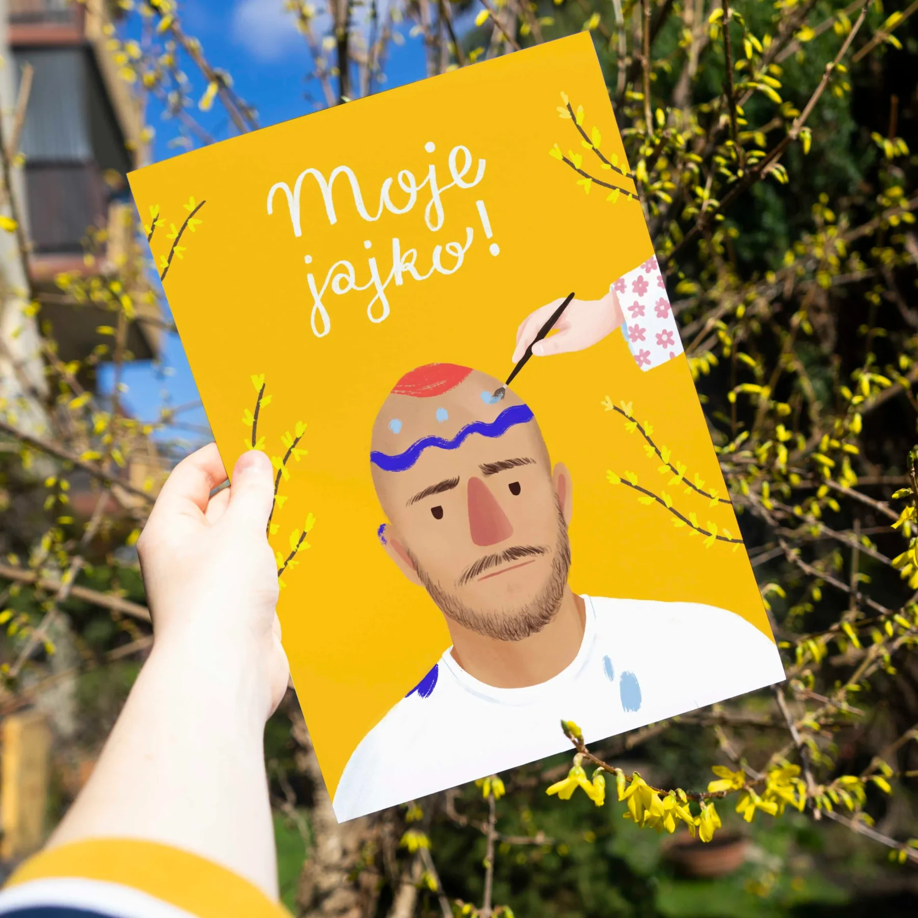 Bajo Jajo poster - original typographic illustration