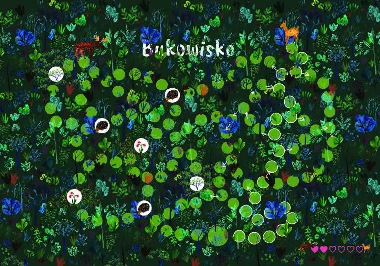 Board game Forest - board illustration and graphic design