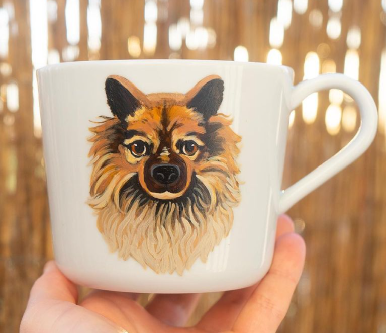 portret kochanego pieska na kubku